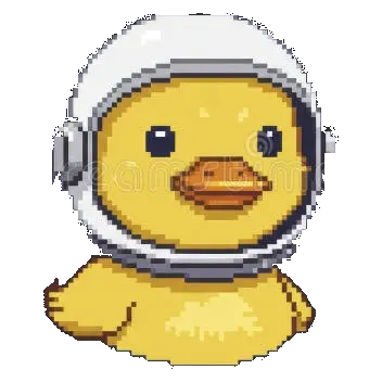 Pixel Astronaut Duck